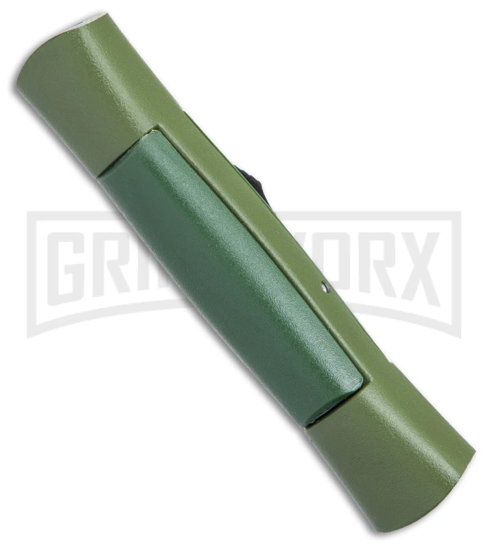 AKC 007 Concord NATO Military OD Green OTF Automatic Knife - Satin Dagger - Image 3