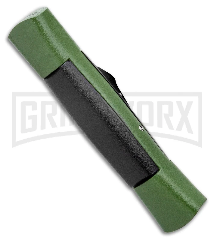 AKC Concord NATO Military Green/Black OTF Automatic Knife - Satin Flat - Image 3