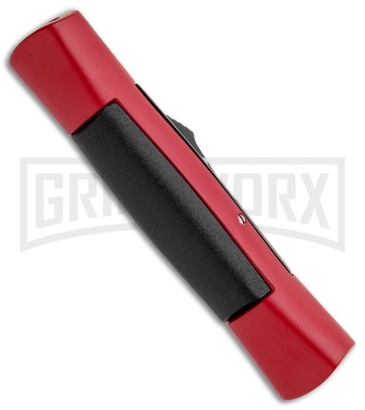 AKC 007 Concord Red/Black OTF Automatic Knife - Flat Black - Image 3