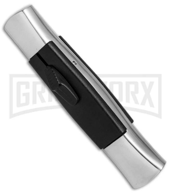 AKC 077 Concord Polish/Black OTF Automatic Knife - Dagger Black - Image 3