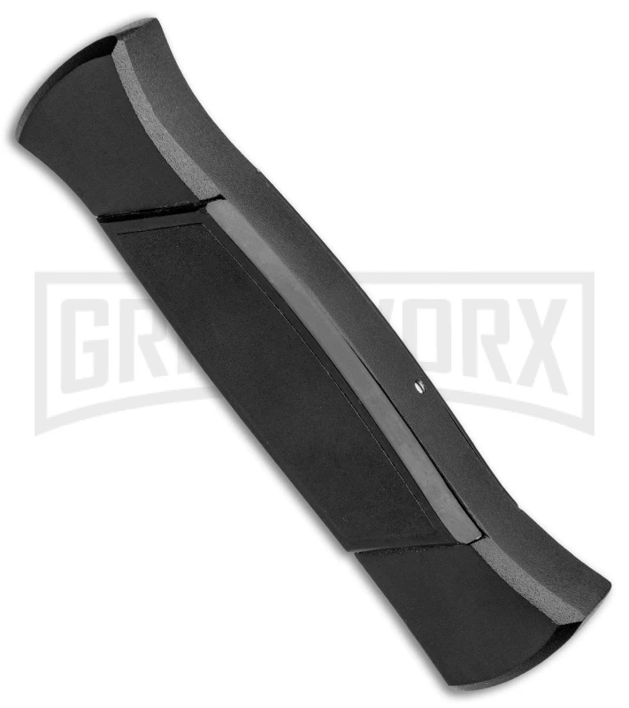 AKC 777 Blackfinger Black OTF Automatic Knife - Black Tanto - Image 3