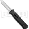 AKC 777 Blackfinger Black OTF Automatic Knife - Stonewash Tanto