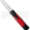 AKC Minion Concord Black/Red OTF Automatic Knife - Dagger Satin Plain