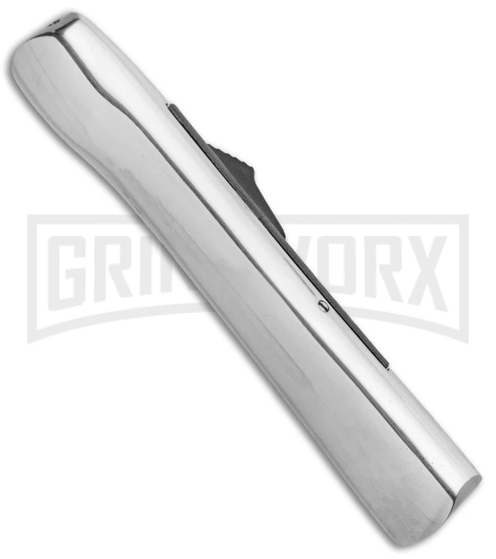 AKC Concord Polish/Black OTF Automatic Knife - Dagger Satin Plain - Image 3