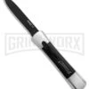 AKC Concord Polish/Black OTF Automatic Knife - Black Plain