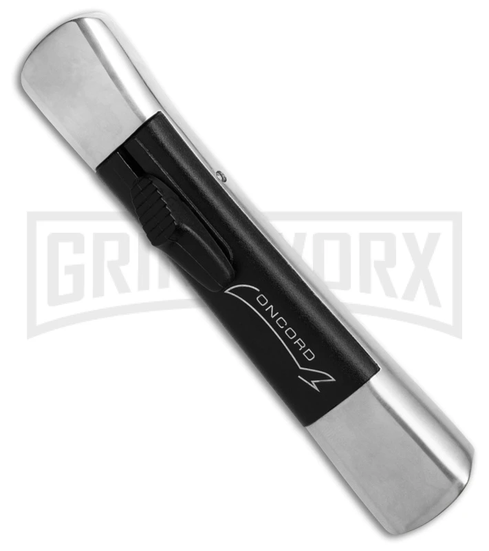 AKC Concord Polish/Black OTF Automatic Knife - Black Plain - Image 2