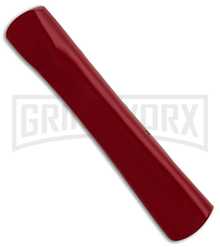 AKC Concord Red/Black OTF Automatic Knife - Tanto Black Plain - Image 2