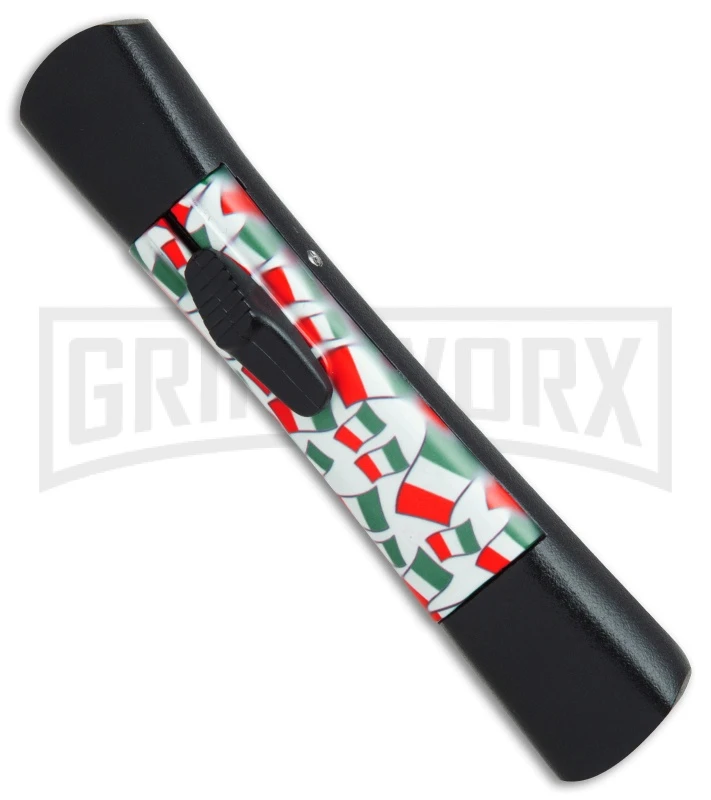 AKC Concord Italy Flag OTF Automatic Knife - Flat Satin Plain - Image 3