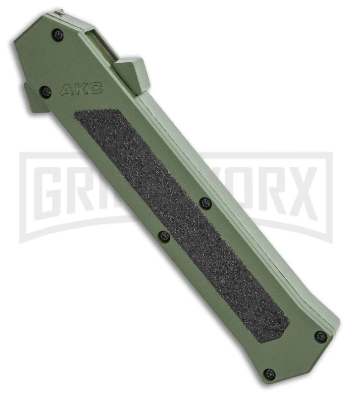 AKC F-16 OD Green D/A OTF Automatic Knife - Bayo Two TonePlain - Image 2