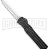AKC F-20 BlackD/A OTF Automatic Knife - Dagger Satin Plain