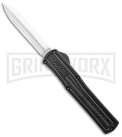 AKC F-20 BlackD/A OTF Automatic Knife - Dagger Satin Plain