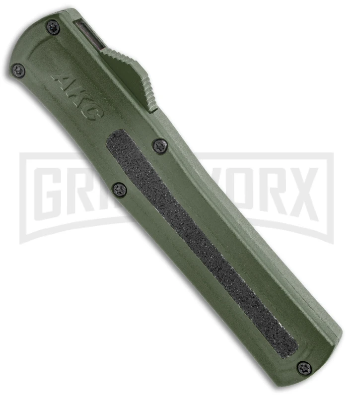 AKC F-20 OD Green D/A OTF Automatic Knife - Satin Plain - Image 2