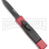 AKC Minion Concord Red/Black OTF Automatic Knife - Black Plain
