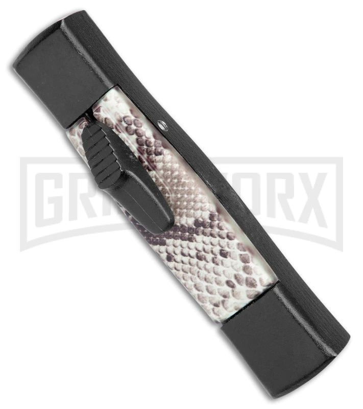 AKC Minion Concord Snake Skin OTF Automatic Knife - Dagger Black Plain - Image 2