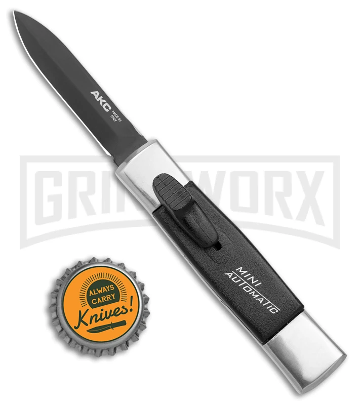 AKC Minion Concord Polish/Black OTF Automatic Knife- Black Dagger - Image 4