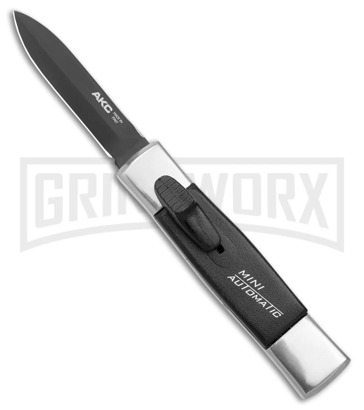 AKC Minion Concord Polish/Black OTF Automatic Knife- Black Dagger