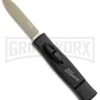 AKC Minion Concord Black OTF Automatic Knife - Flat Gold Plain