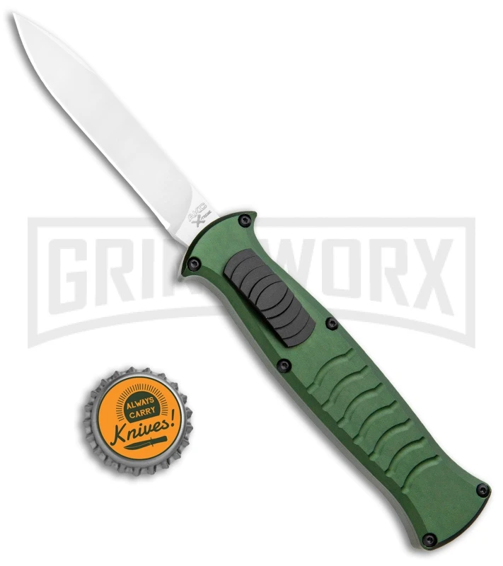 AKC X-treme EVO Green OTF Automatic Knife - Satin Plain - Image 4