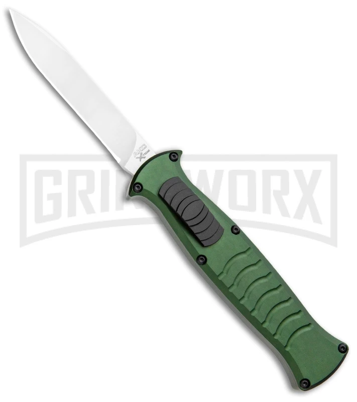 AKC X-treme EVO Green OTF Automatic Knife - Satin Plain