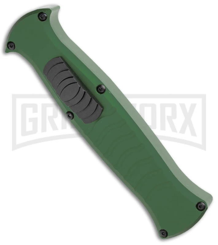 AKC X-treme EVO Green OTF Automatic Knife - Satin Plain - Image 2