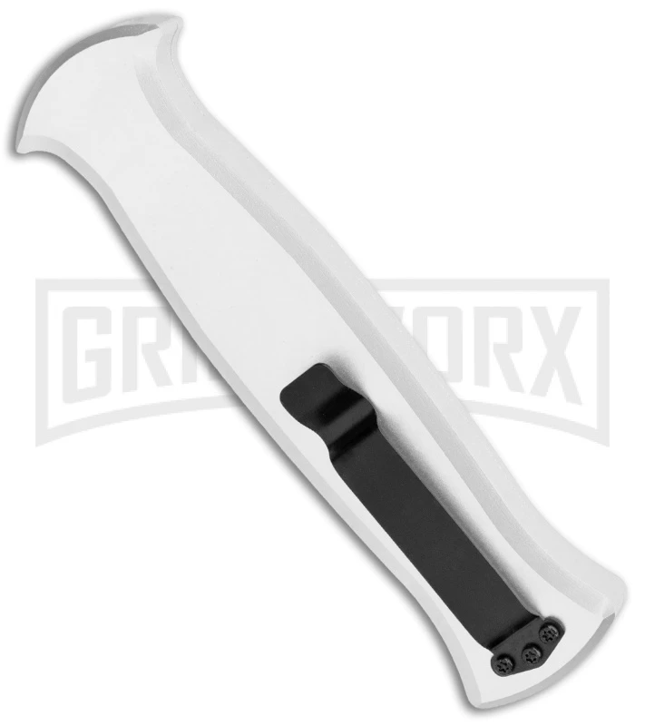 AKC X-treme EVO Silver OTF Automatic Knife - Black Plain - Image 3