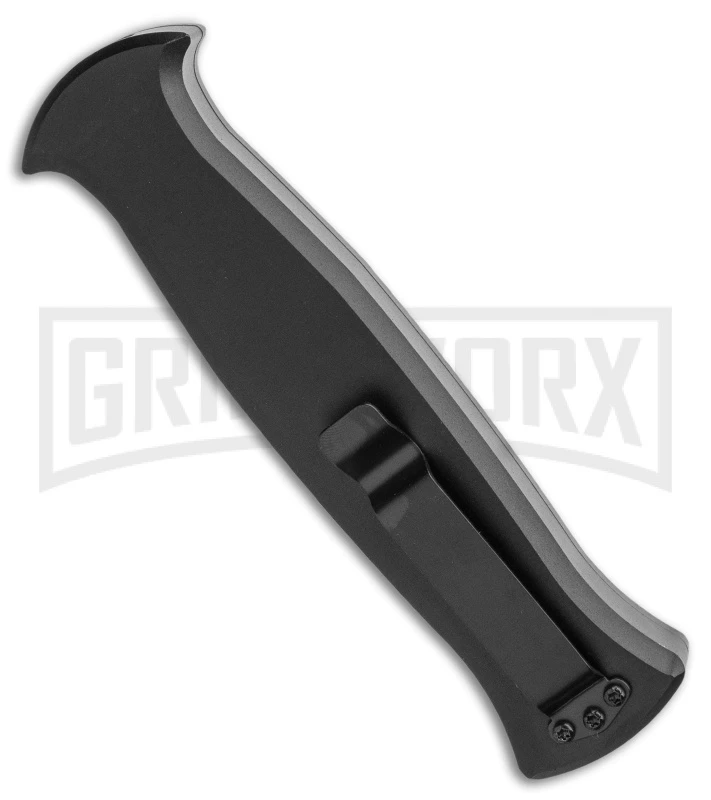 AKC X-treme EVO Black / Orange Slide OTF Automatic Knife - Satin Plain - Image 3