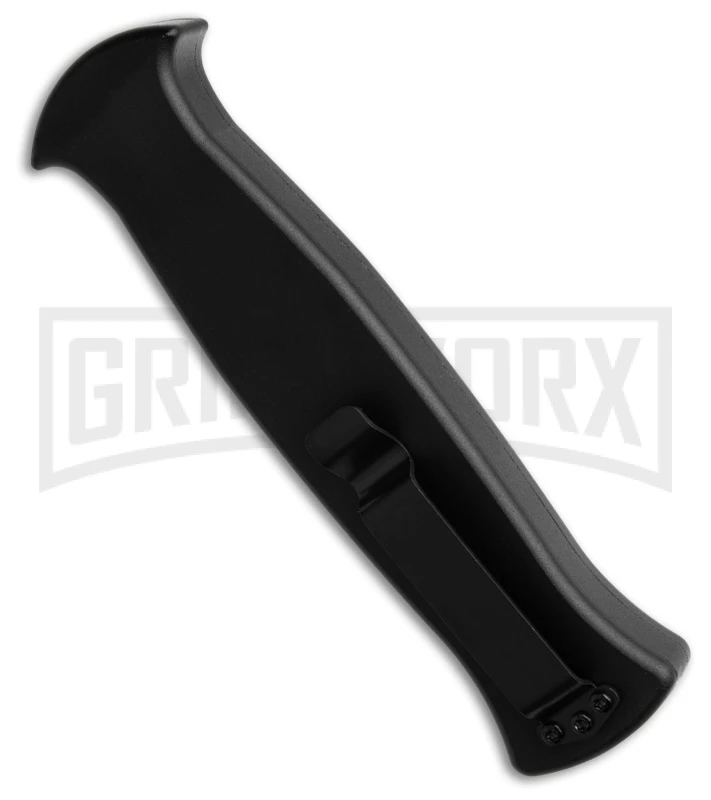 AKC X-treme EVO R Black Aluminum/Orange Slide OTF Automatic Knife - Black Plain - Image 3
