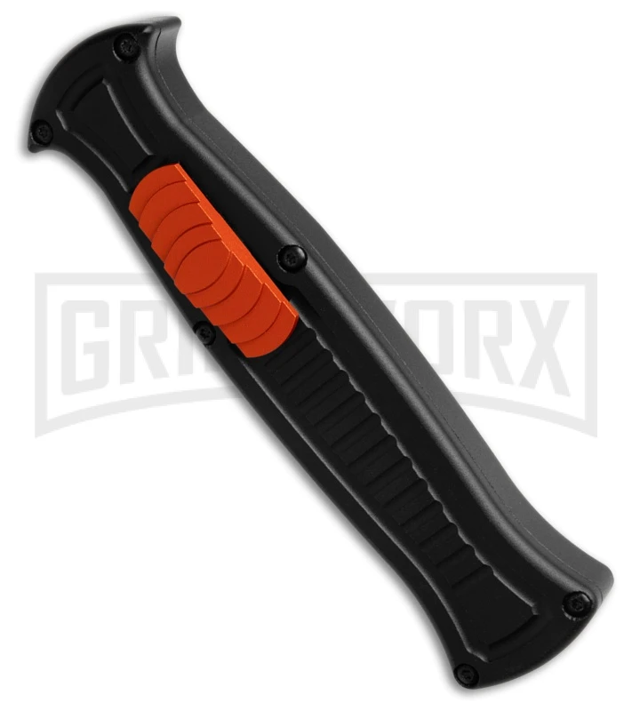 AKC X-treme EVO R Black Aluminum/Orange Slide OTF Automatic Knife - Black Plain - Image 2