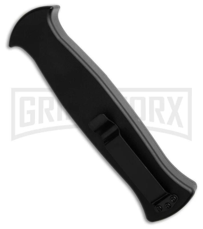 AKC X-treme EVO Black OTF Automatic Knife W/Clip - Satin Plain - Image 3