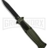 AKC X-treme EVO R Green Aluminum OTF Automatic Knife - Black Plain