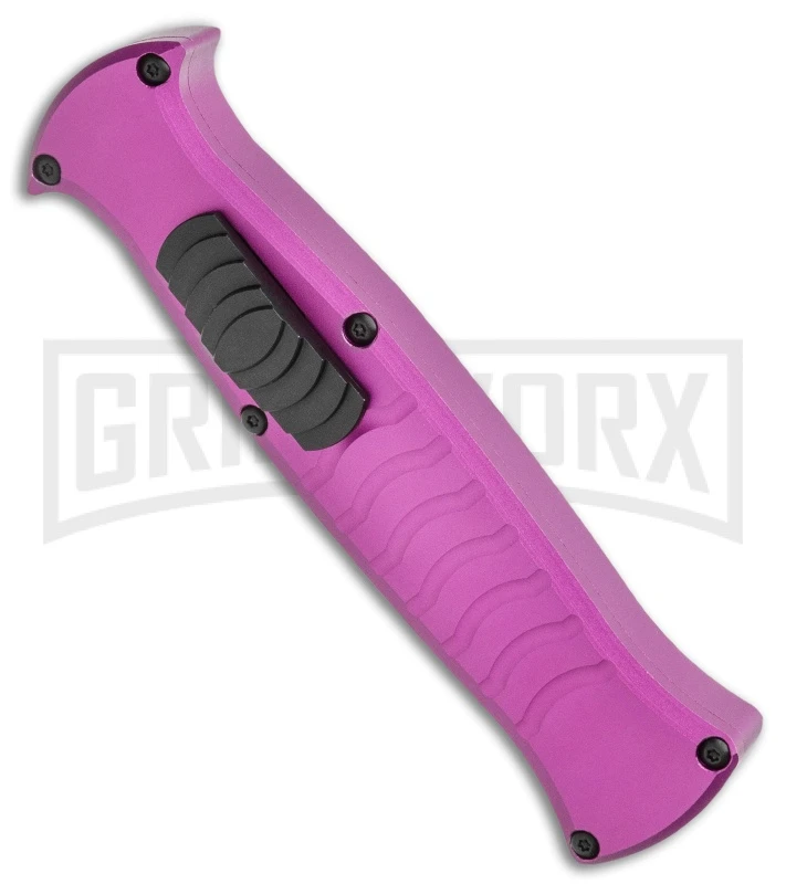 AKC X-treme EVO OTF Automatic Knife - Purple Black Plain - Image 2