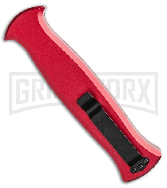 AKC X-treme EVO RB OTF Automatic Knife - Red Black Plain - Image 3