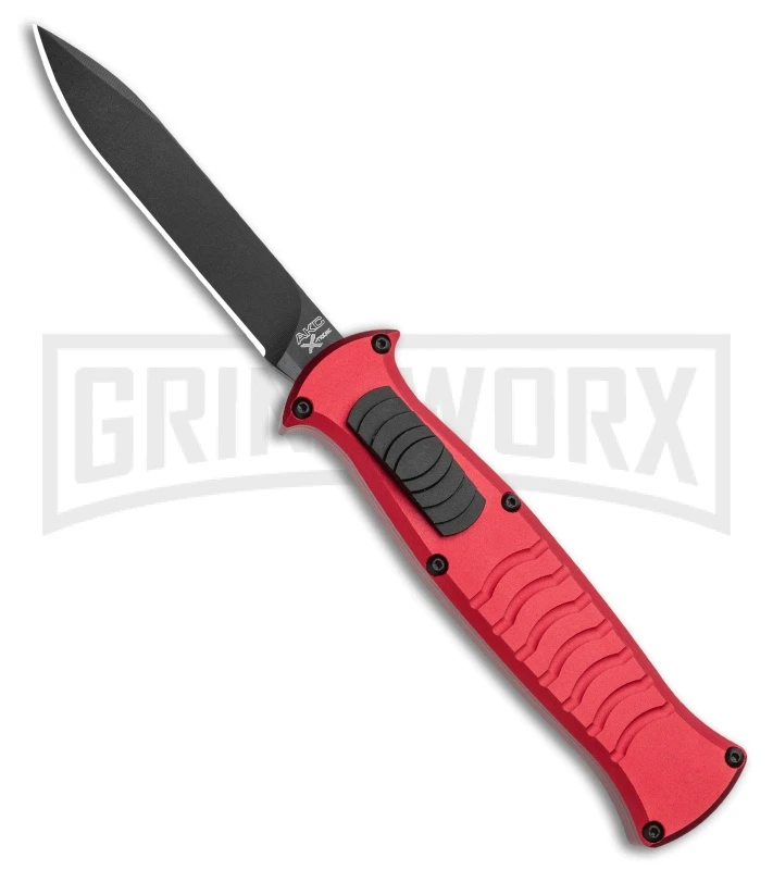 AKC X-treme EVO RB OTF Automatic Knife - Red Black Plain