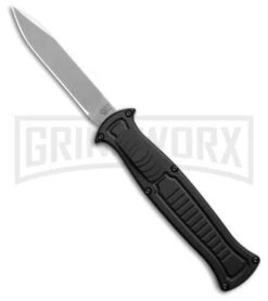 AKC X-treme EVO R Black Aluminum OTF Automatic Knife - Satin Plain