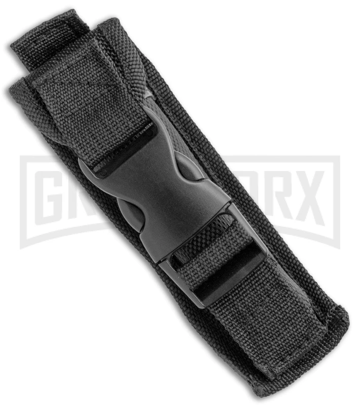 Atomic Slim Dagger White Skull OTF Automatic Knife - Two Tone Plain - Image 4