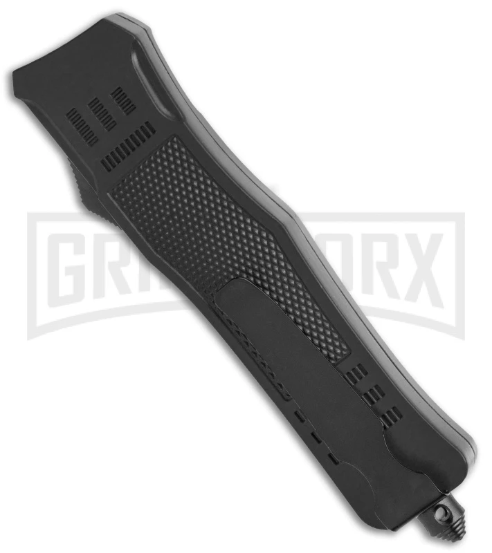 Atomic Defender Large OTF Automatic Knife Black - Serr Two Tone Dagger - Image 3