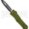 Atomic Defender Large OTF Automatic Knife OD Green - Two Tone Dagger