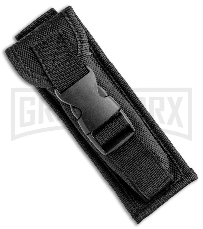 Atomic Defender Large OTF Automatic Knife Black - Red Two Tone Dagger - Image 4