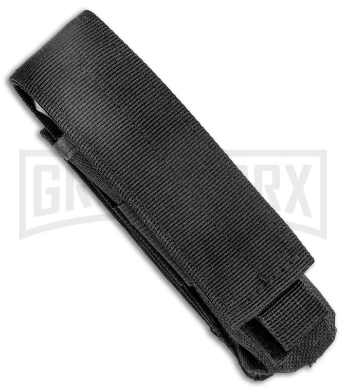 Atomic Defender Large Drop Point Black OTF Automatic Knife (3.875" Damascus) - Image 4