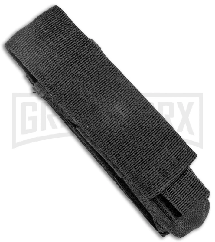 Atomic Defender Large OTF Automatic Knife Pin Up Green - Serr Damascus Dagger - Image 4