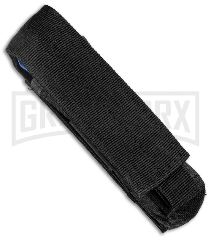 Atomic Defender Large OTF Automatic Knife Police Blue - Two Tone Dagger - Image 4