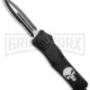 Atomic Defender Large OTF Automatic Knife Punisher Black - Serr Two Tone Dagger