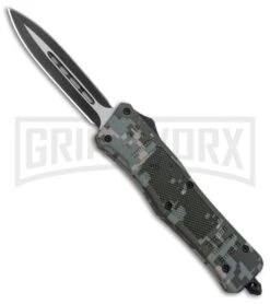 Atomic Defender Medium OTF Automatic Knife Digi Camo - Dagger Two Tone