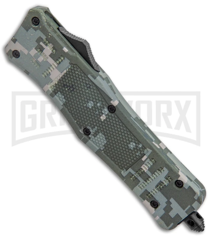 Atomic Defender Medium OTF Automatic Knife Digi Camo - Dagger Two Tone - Image 2