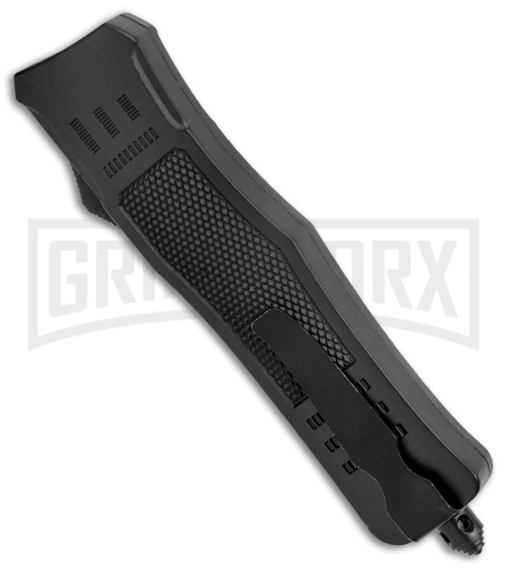 Atomic Defender Medium OTF Automatic Black Dagger Satin Serrated - Image 3