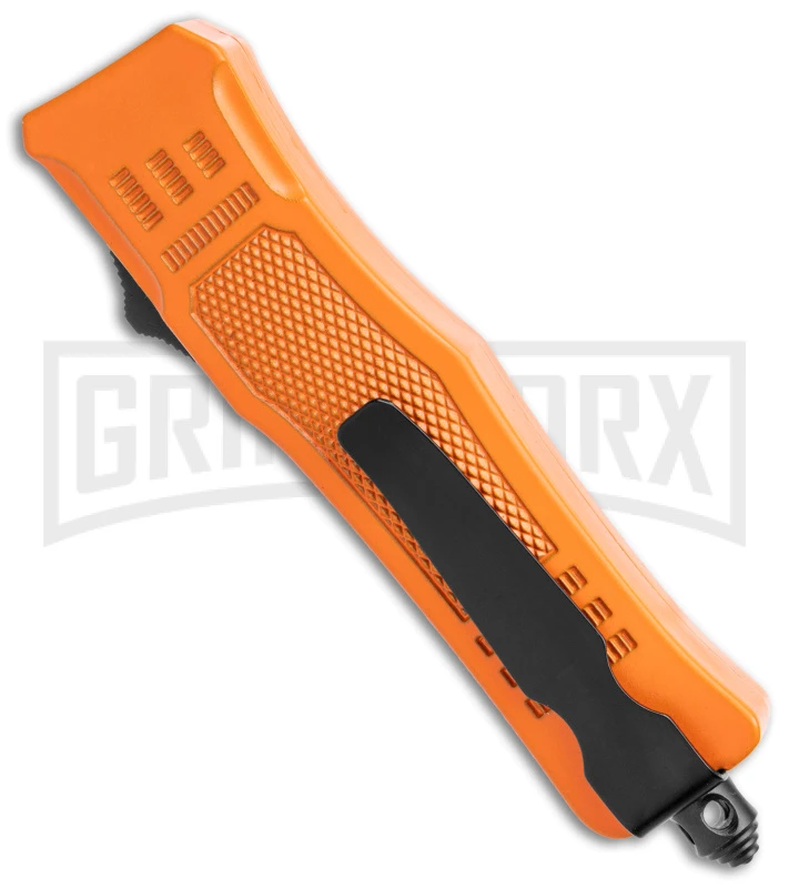 Atomic Defender Mini OTF Automatic Knife Orange - Two Tone Dagger - Image 3