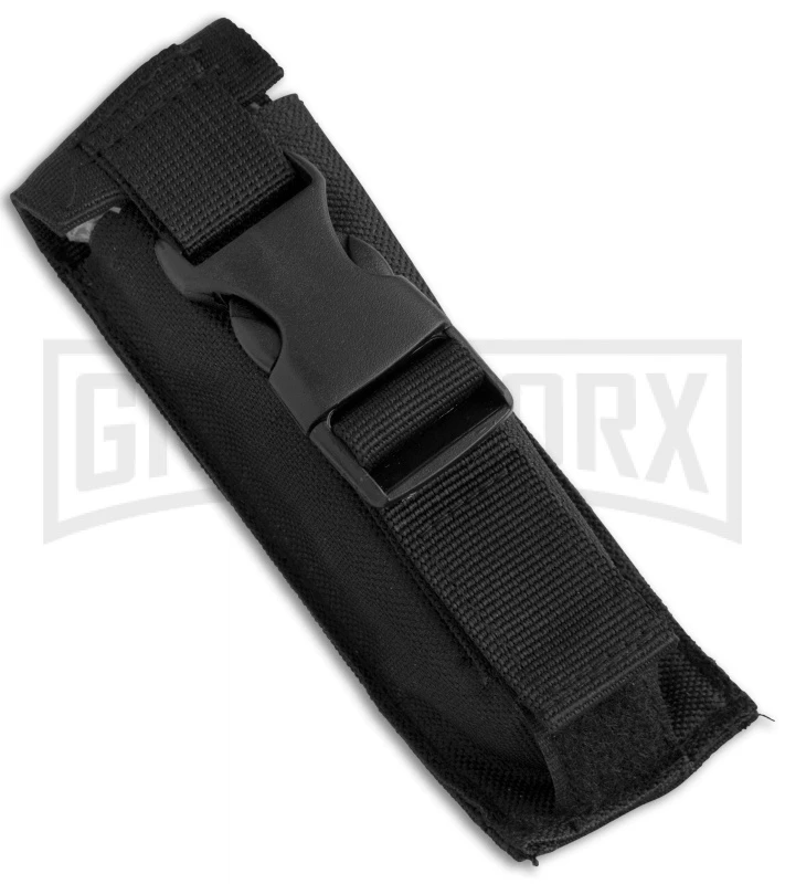 Atomic Defender Large OTF Automatic Knife Black - Satin Recurve Tanto - Image 4