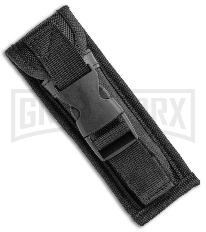 Atomic Defender Large OTF Automatic Knife Black Punisher - Two Tone Drop Point - Image 4