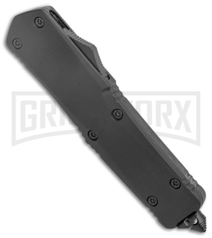 Atomic Lance Black OTF Automatic Knife - Two Tone Double Serr - Image 2