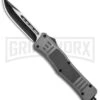 Atomic Defender Medium OTF Automatic Knife Gray - Two Tone Drop Point